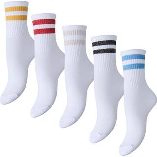 Cally 5-pak Strømper, Bright White
