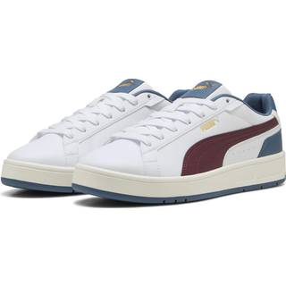 PUMA Court Classico Sneakers Unisex, Shoes, White/Ruby Shimmer/Dark Indigo, 48