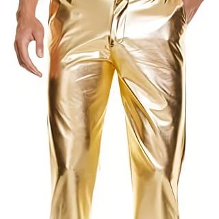 TEMU Men' Gold-embossed Trousers