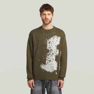 Sprayed 89 Relaxed Knit - Green - Men