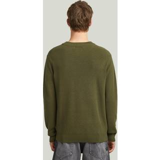 Structure Knit Pullover - Green - Men