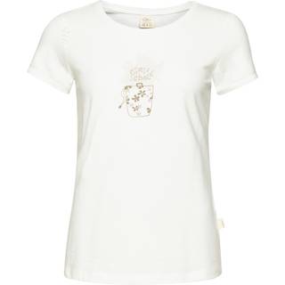 Chillaz Women's Gandia Girls Talk Chalk T-shirt Damer størrelse 40 farve hvid