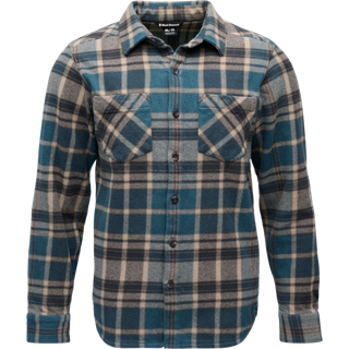 Black Diamond Men's Project Heavy Flannel Midnight Blue-charcoal Plaid, M