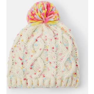 Angels By Accessorize Angels By Accessorize Natural Girls Cable Knit Bobble Hat