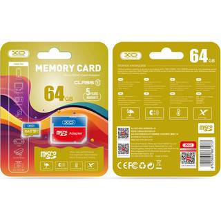 XO 64GB Micro SDXC Hukommelseskort inkl. SD kort Adapter