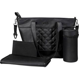 Moon V-Shape Changing Bag 2026 - Black Leather