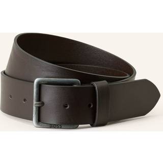 Læderbælte med logospænde