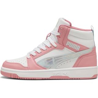 PUMA Rebound V6 Mid Space Belle Sneakers Kids, Shoes, Sea Glass/Pinkscape/White, 34.5