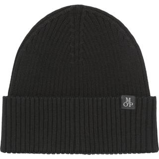Marc O'Polo Herren Mütze schwarz Baumwolle & Mix