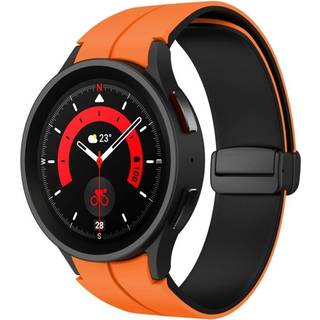 Samsung Galaxy Watch 6, 6 Classic Urrem - Orange/Sort