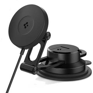Spigen OneTap Pro 4 MagSafe Car Mount Wireless Charger | Dashboard / Windshield - Black