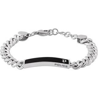 Police PEAGB0010402 Herrenarmband Strip II Edelstahl/Schwarz