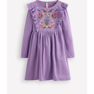 Boden Boden Purple Embroidered Bodice Dress - 146-152cm (11-12 Years)