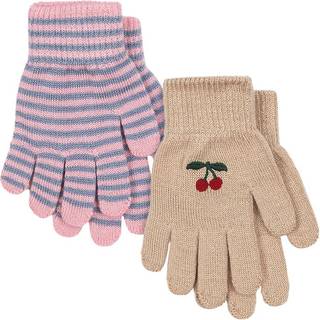Konges Sløjd - Kd2 Pack Filla Gloves Ks103430 - Cherry/stripe