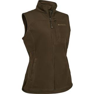 Deerhunter Women's Muflon Pro Fleece Waistcoat Fleecevest Damer størrelse 46 farve brun