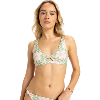 Roxy Women's Hibiscus Daze Elong Tri Bra Bikinitop Damer størrelse XS farve kulørt