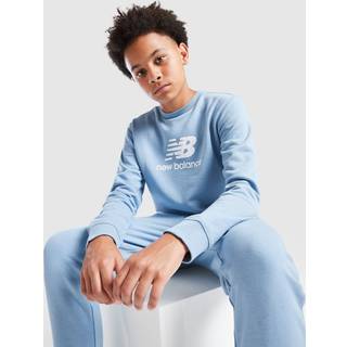 New Balance Stack Logo Crew Tracksuit Junior, Blå - M