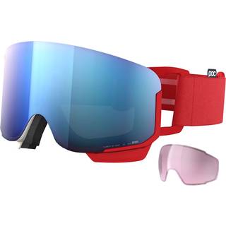 POC Nexal Mid, skibriller, rouge/blanc