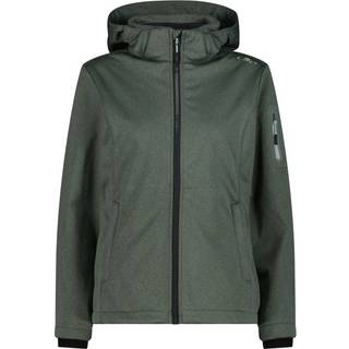 CMP Women's Jacket Zip Hood Melange Softshell Softshelljakke Damer størrelse 42 farve olivengrøn