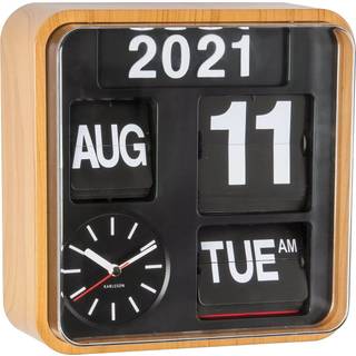 Karlsson Mini Flip vægur 24x24x10cm bambus