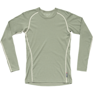 Devold Women's Lauparen Merino 190 Base Shirt Merino undertøj Damer størrelse S farve olivengrøn
