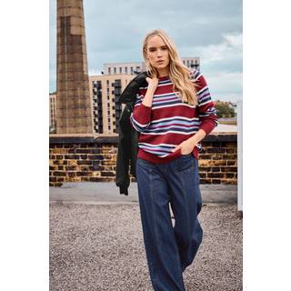 Lts Tall Red Knitted Stripe Jumper 18-20 Lts | Tall Women's Sweaters & Jumpers