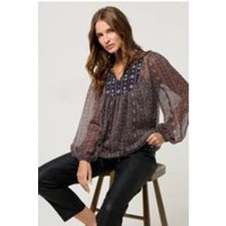 M & Co M & Co Broderet Boho-bluse