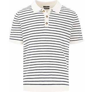 Fynch-Hatton Herren Polo-Shirt beige Gestreift