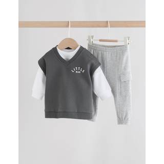 Next Baby vest-sæt med top og leggings (0mdr.-2år)