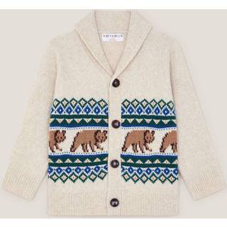 Monsoon Monsoon Bear Fair Isle Cardigan