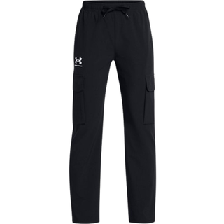 Under Armour Icon Woven Boys' Pants Black / White YLG (149 - 160 cm)