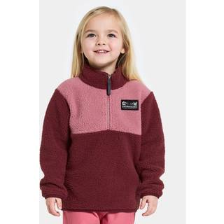 Didriksons Kid's Gosig Half-Zip Fleecesweatere Børn størrelse 130 farve rød