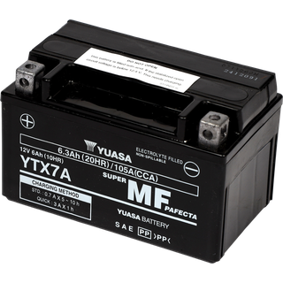 Yuasa YTX7A-BS 12V AGM Batteri til Motorcykel