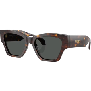 Versace Kvinde VE4492U 108/87 Solbriller Acetat Brun Grå Firkantet Normal