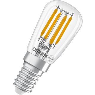 LEDVANCE LED filamentpære T26 2,8W=25W 827 klar 230V E14Dæmpbar