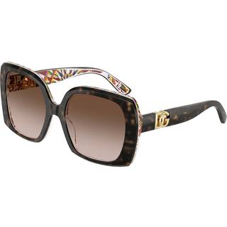 Dolce & Gabbana Kvinde DG4475 321713 Solbriller Acetat Skildpadde Brun Firkantet Normal Skygge