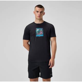 Men's Short Sleeve Swim Shirt Black