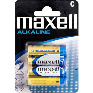 Maxell Long life Alkaline C / LR14 batterier - 2 stk.