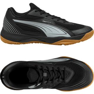 PUMA Solarflash III Indoor Sports Shoes, Shoes, Black/Cool Light Gray, 40.5