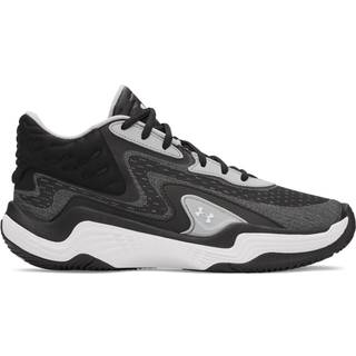 Under Armour Spawn 7 Mid Unisex Basketball Shoes Black / Mod Gray / White 44.5
