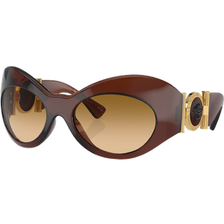 Versace Kvinde VE4462 54462L Solbriller Injiceret Brun Gul Geometrisk Normal Skygge