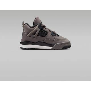 Jordan 4 Retro "Cave Stone and Black"-sko til babyer/småbørn - grå - 23.5