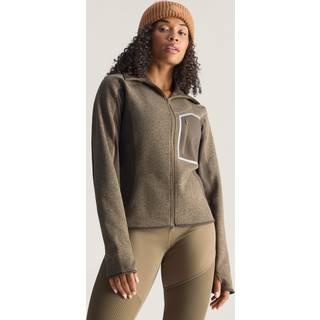 adidas By Stella McCartney CLIMAWARM Running Full-Zip mellemlag - Brown Moss / Umber - XS