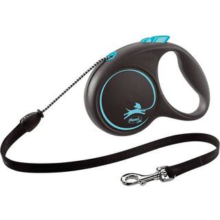 Flexi-line Black Design 5m - Blå / Med Snor / M