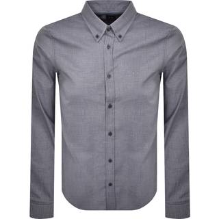 Armani Exchange Regular Fit Patterned Shirt Blue