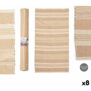 Tæppe Gift Decor Hvid Brun 70 x 140 cm (8 enheder)