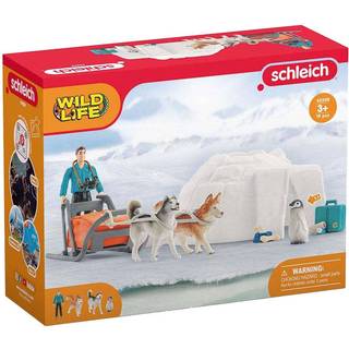 Schleich Wild Life Wild Animal Toy Playset for Boys and Girls Alder 3+ Antarktis Expedition med arktiske dyr