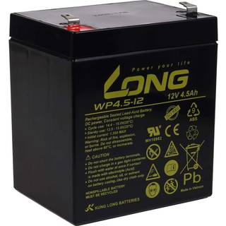 Long Blybatteri WP4.5-12 12V 4,5Ah