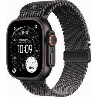 APPLE Watch Ultra 3GPS + Cellular49mmBlack Titanium Case with Black Titanium Milanese Loop - Medium