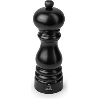 Peugeot Paris U'Select Pfeffermühle 18 cm Buchenholz satinschwarz lackiert - Stahlmahlwerk - Schwarz